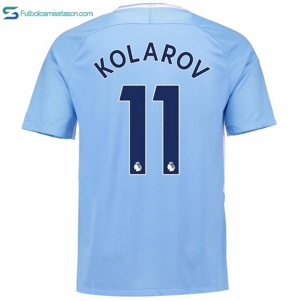 Camiseta Manchester City 1ª Kolarov 2017/18